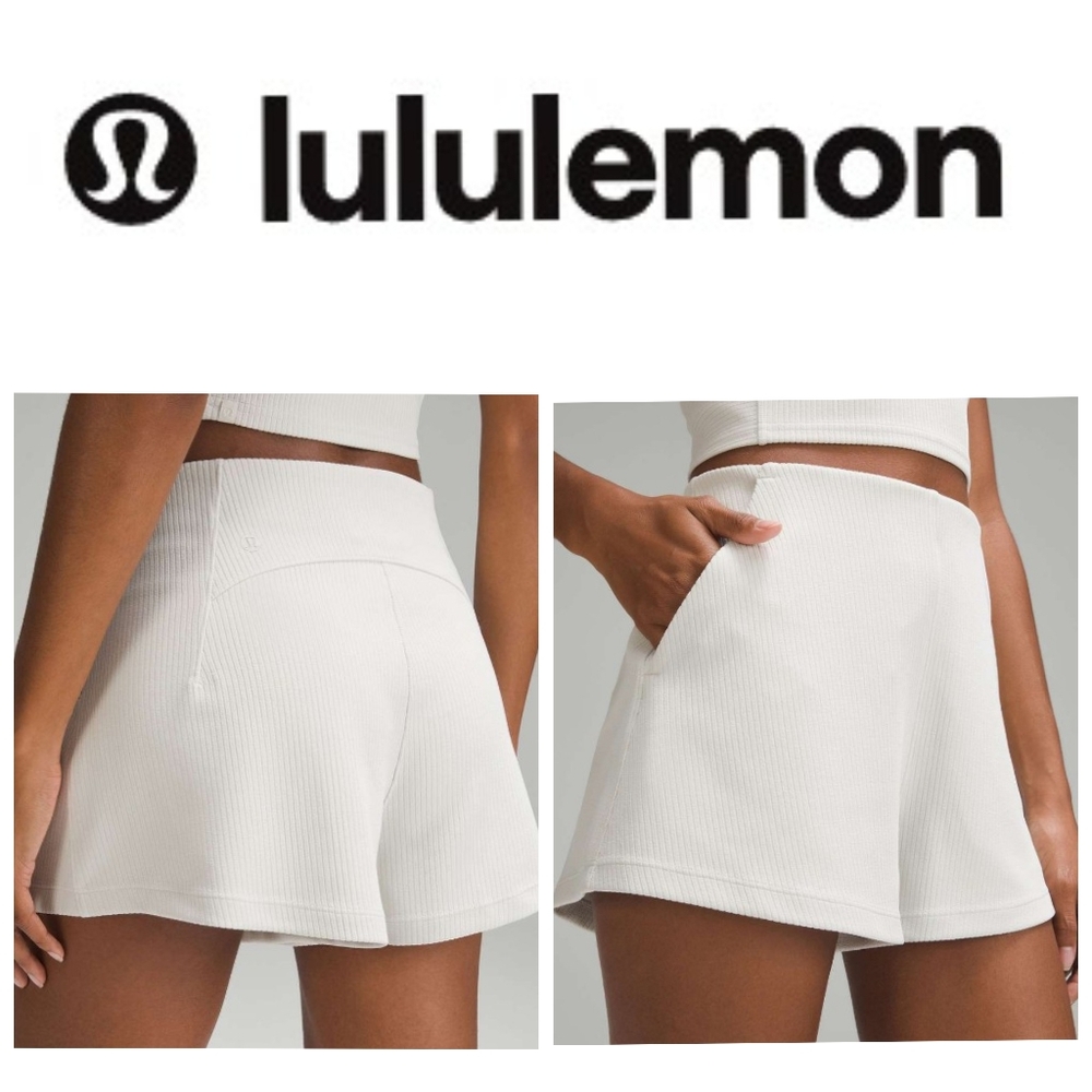 Lululemon Ribbed Softstreme High-Rise Short 2"Utility